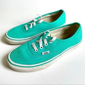 vans turquoise et gris